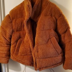NWOT Outer Edge Fuzzy Coat